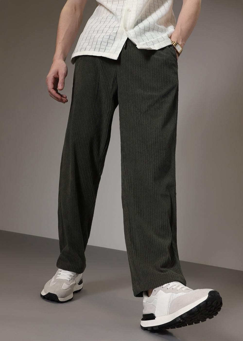 Men's Fabric Stylish Pants (Combo of 2)