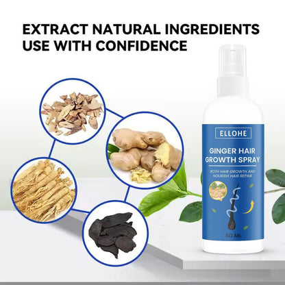 Ginger Hair Growth Spray (60 ML Pack of 2)