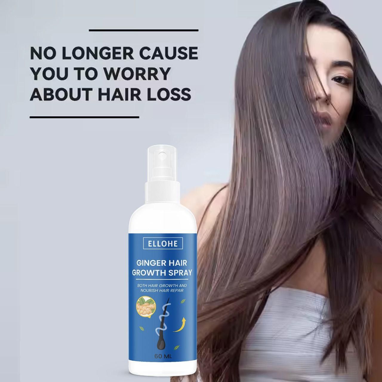 Ginger Hair Growth Spray (60 ML Pack of 2)