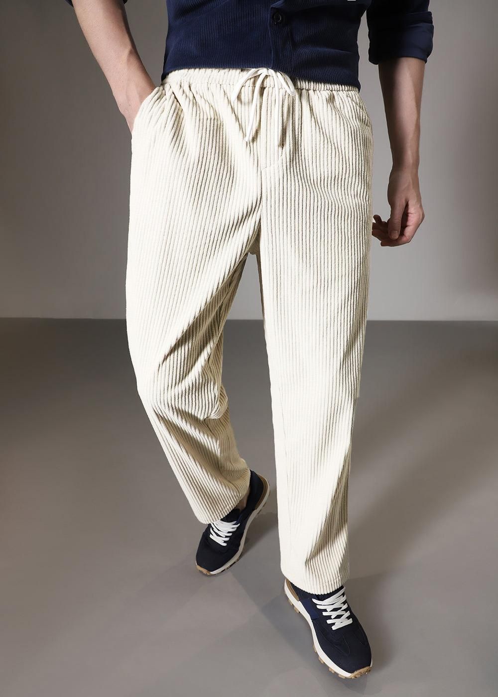 Men's Fabric Stylish Pants (Combo of 2)